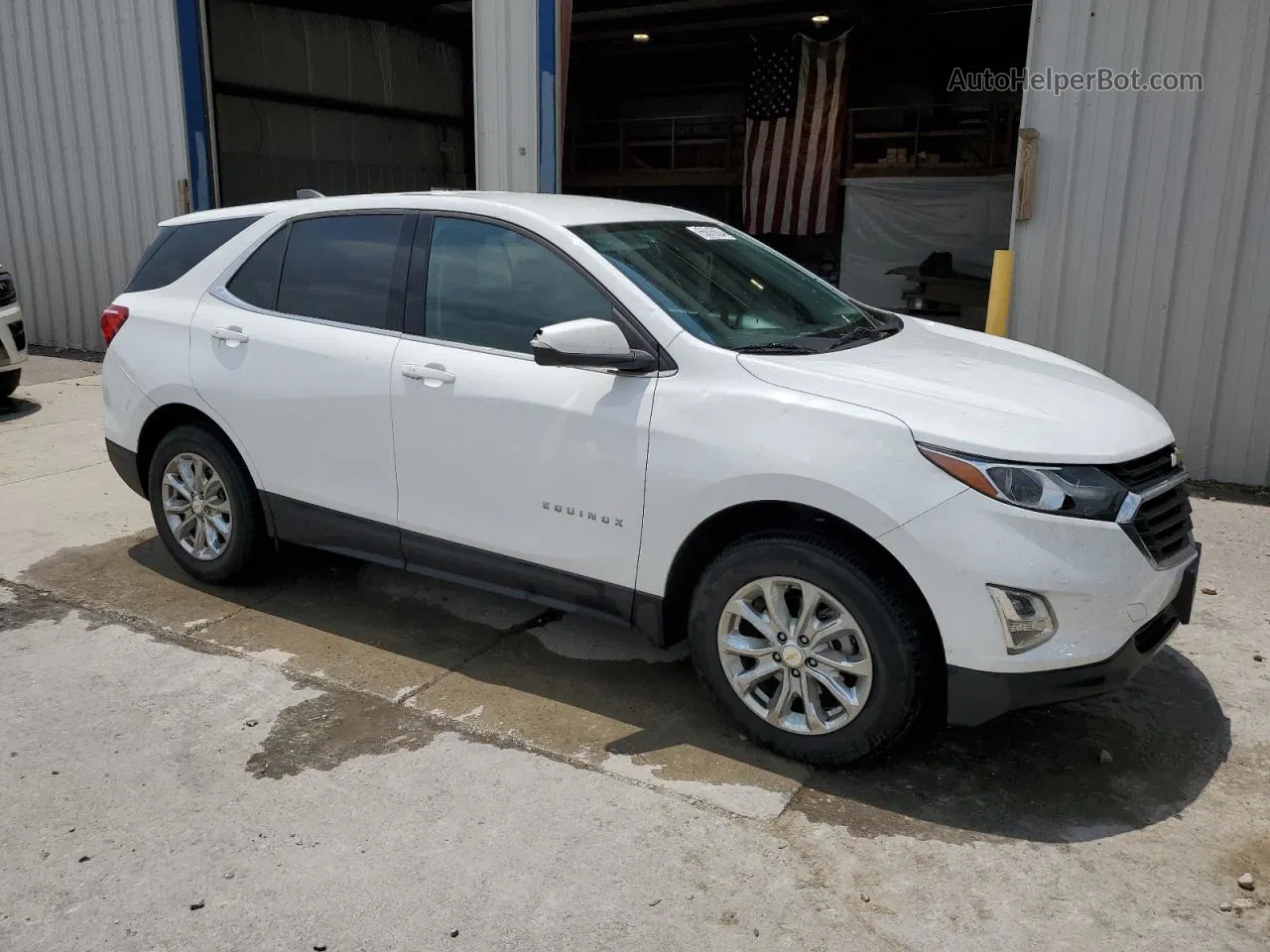 2018 Chevrolet Equinox Lt White vin: 2GNAXSEV4J6188604