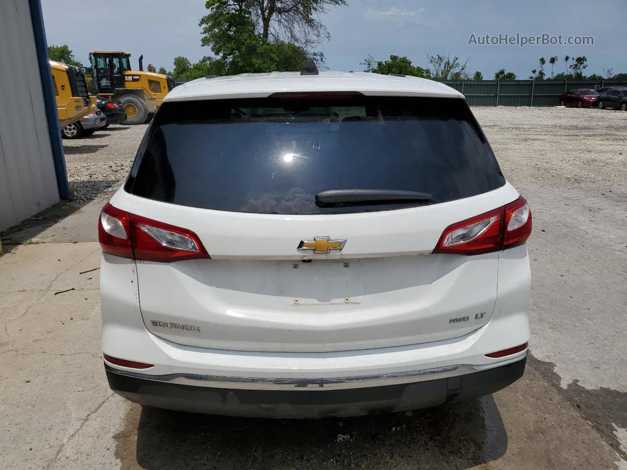 2018 Chevrolet Equinox Lt White vin: 2GNAXSEV4J6188604