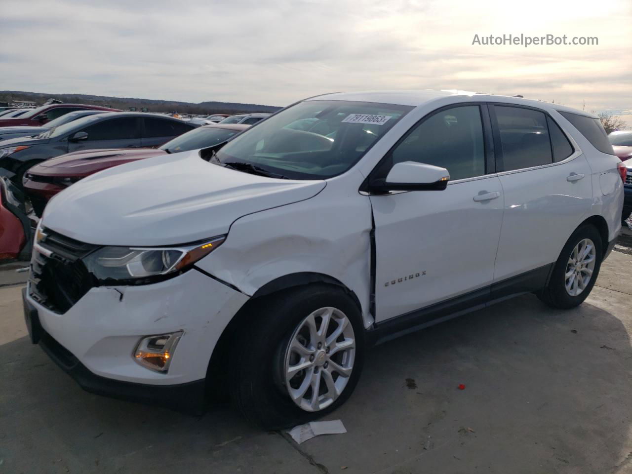 2018 Chevrolet Equinox Lt Белый vin: 2GNAXSEV4J6193060