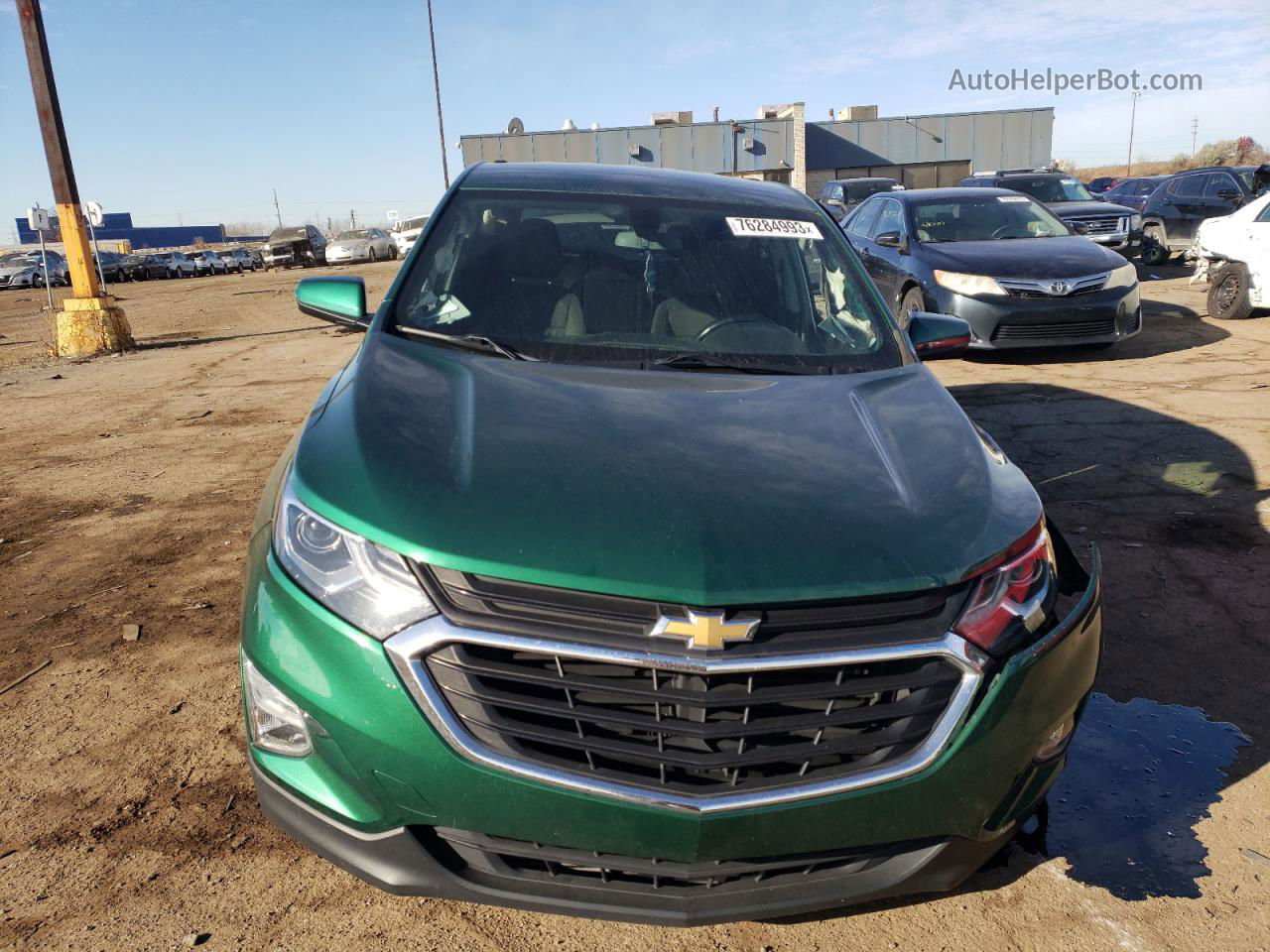 2018 Chevrolet Equinox Lt Зеленый vin: 2GNAXSEV4J6247117