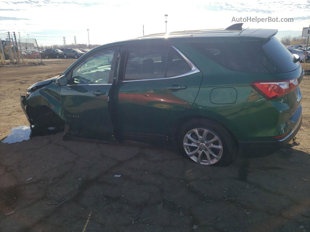 2018 Chevrolet Equinox Lt Green vin: 2GNAXSEV4J6247117