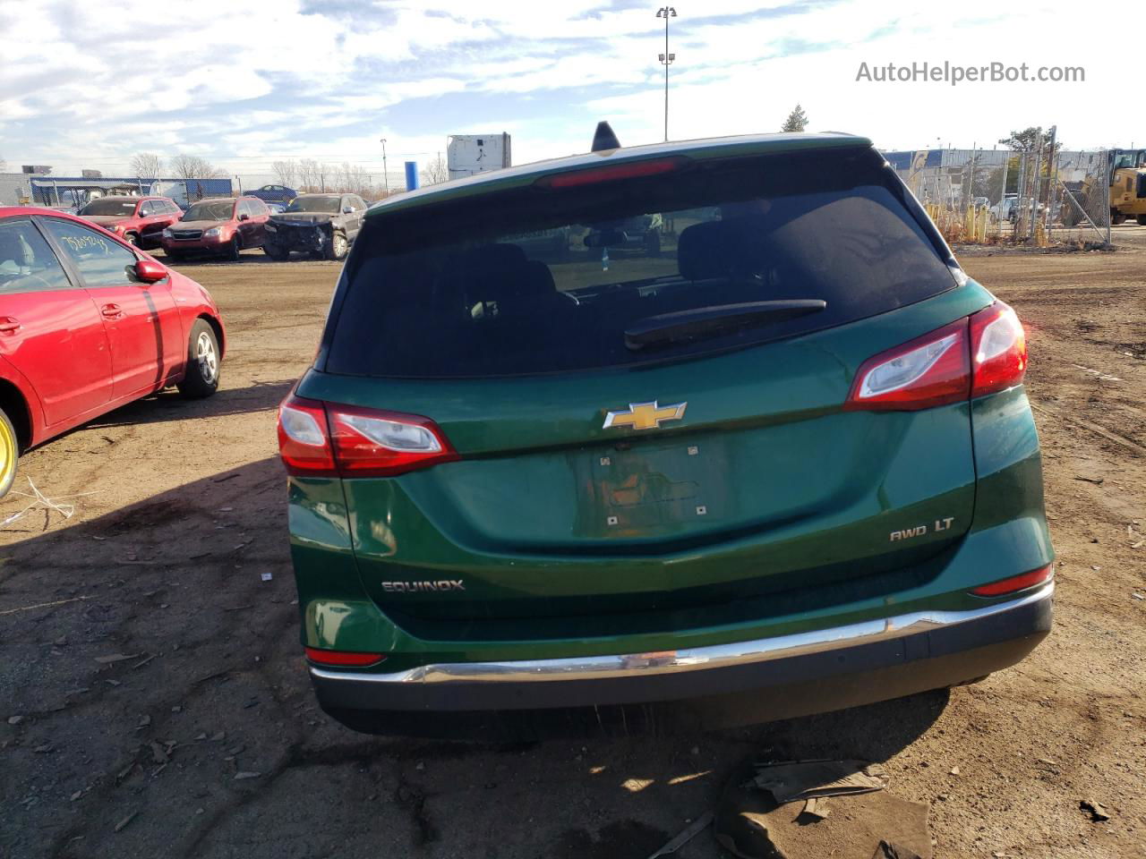 2018 Chevrolet Equinox Lt Green vin: 2GNAXSEV4J6247117