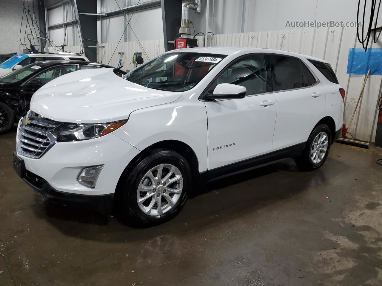 2018 Chevrolet Equinox Lt White vin: 2GNAXSEV4J6347248