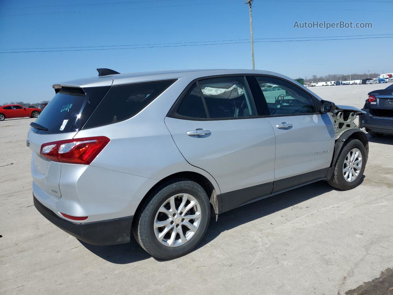 2019 Chevrolet Equinox Ls Серебряный vin: 2GNAXSEV4K6124354