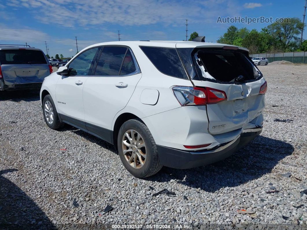 2018 Chevrolet Equinox Lt White vin: 2GNAXSEV5J6269241