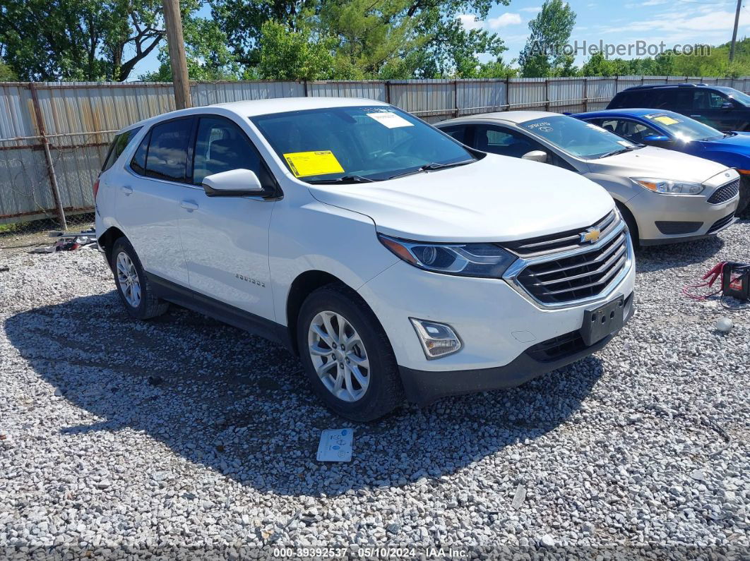 2018 Chevrolet Equinox Lt White vin: 2GNAXSEV5J6269241