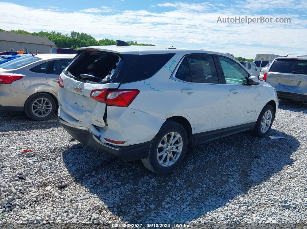 2018 Chevrolet Equinox Lt White vin: 2GNAXSEV5J6269241