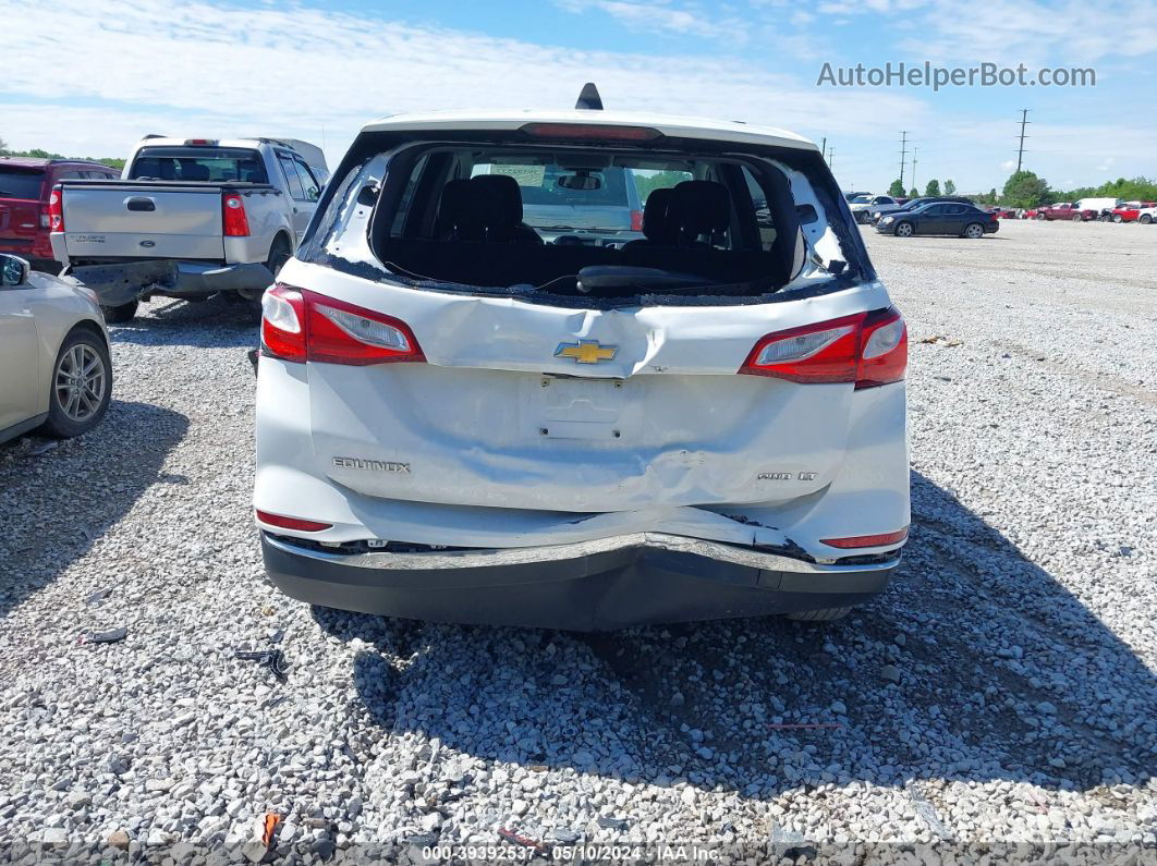 2018 Chevrolet Equinox Lt White vin: 2GNAXSEV5J6269241