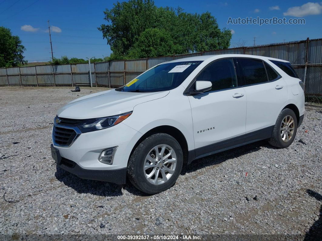 2018 Chevrolet Equinox Lt White vin: 2GNAXSEV5J6269241