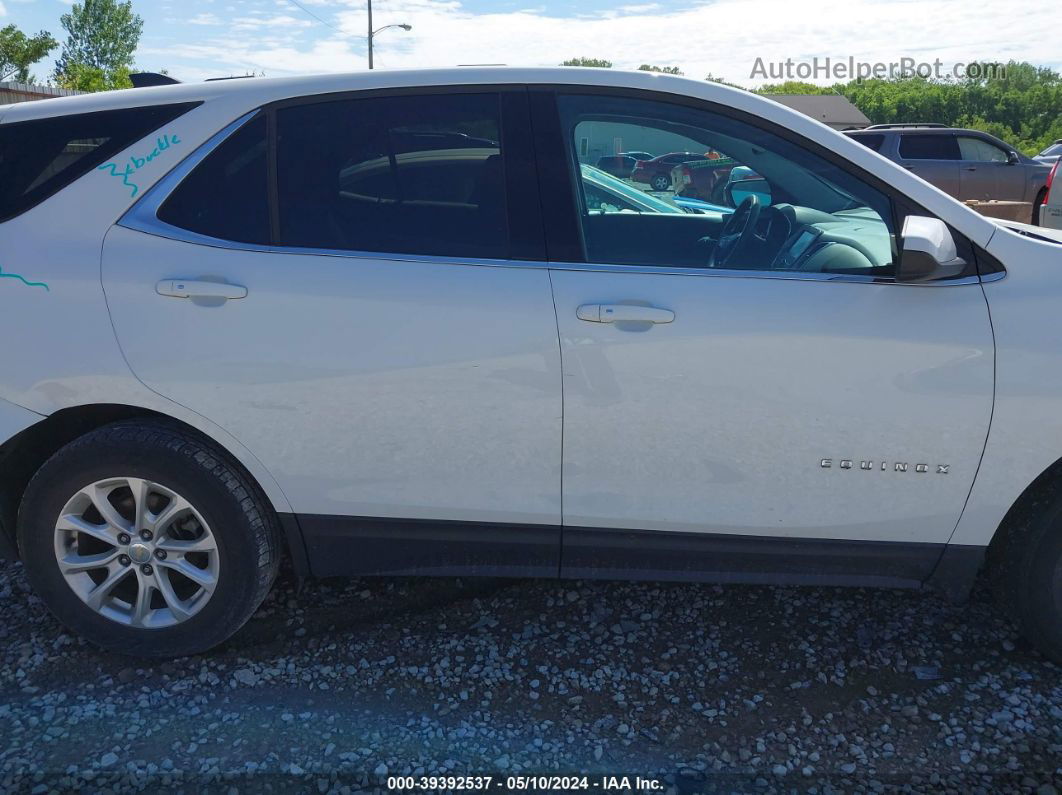 2018 Chevrolet Equinox Lt White vin: 2GNAXSEV5J6269241