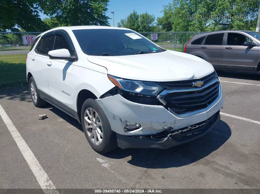 2018 Chevrolet Equinox Lt White vin: 2GNAXSEV5J6282121