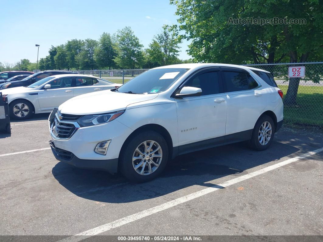 2018 Chevrolet Equinox Lt White vin: 2GNAXSEV5J6282121