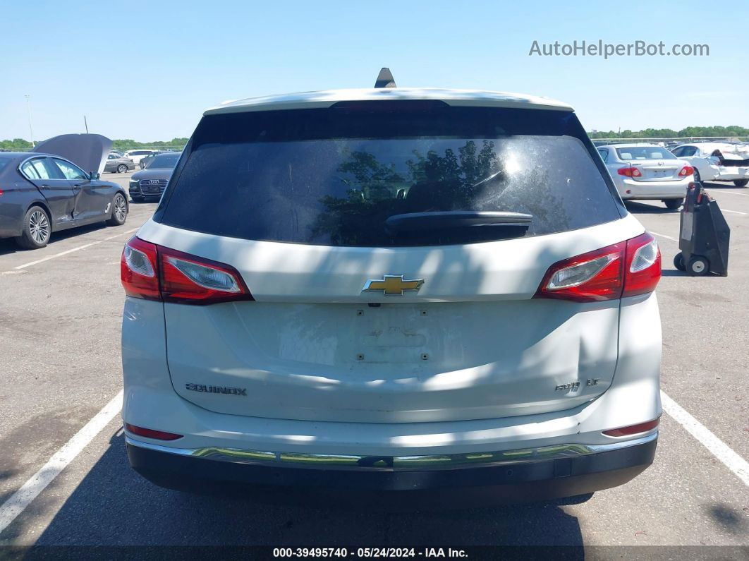 2018 Chevrolet Equinox Lt White vin: 2GNAXSEV5J6282121