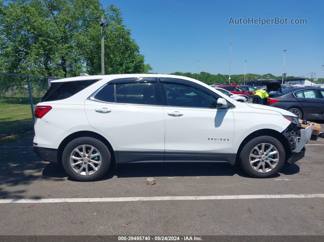 2018 Chevrolet Equinox Lt White vin: 2GNAXSEV5J6282121