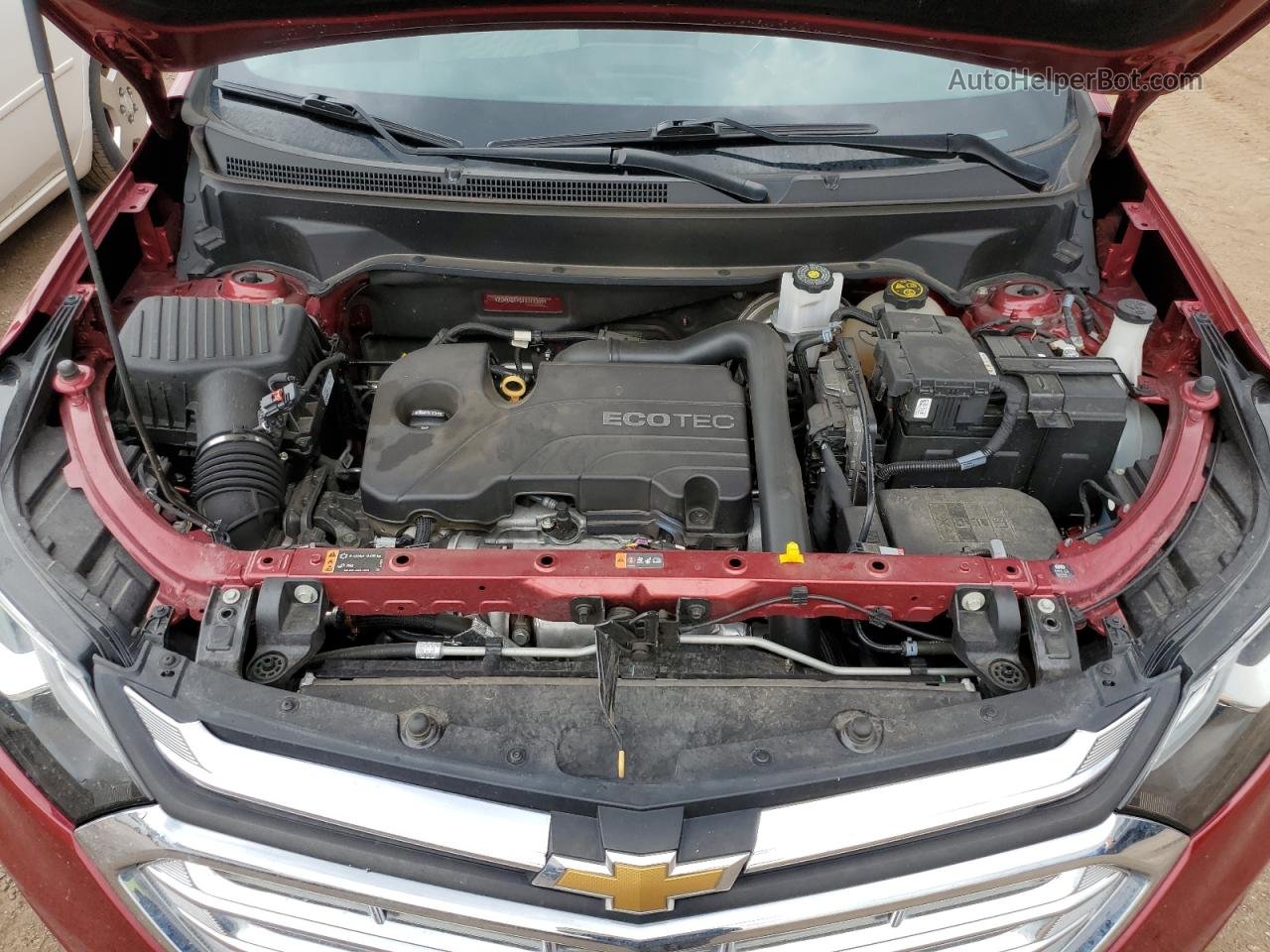 2018 Chevrolet Equinox Lt Red vin: 2GNAXSEV6J6116366