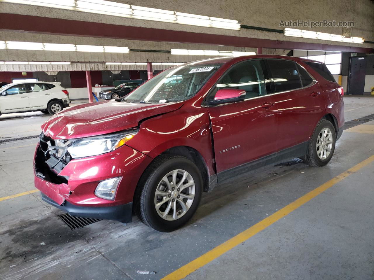 2018 Chevrolet Equinox Lt Red vin: 2GNAXSEV6J6229749