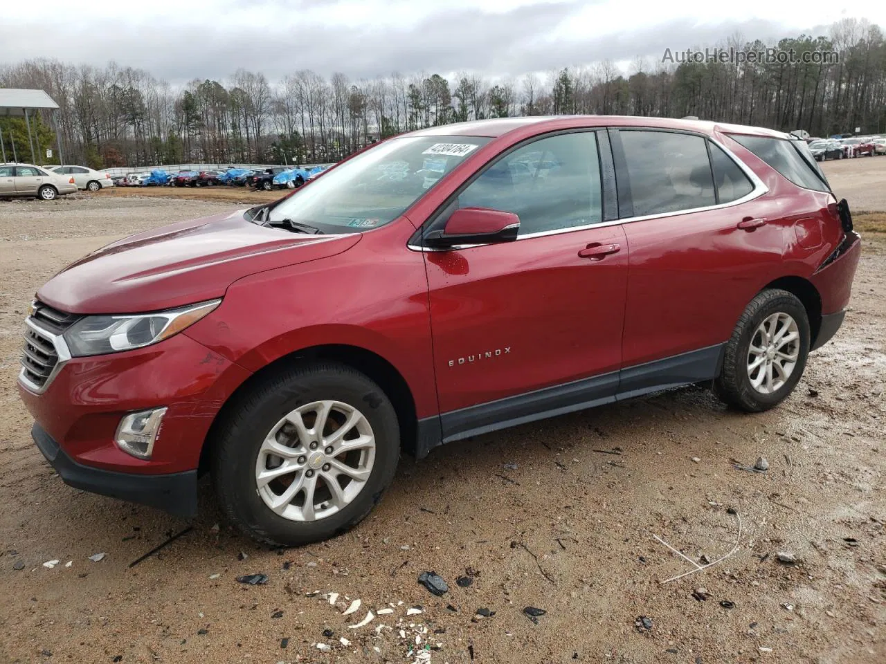 2018 Chevrolet Equinox Lt Red vin: 2GNAXSEV7J6120541