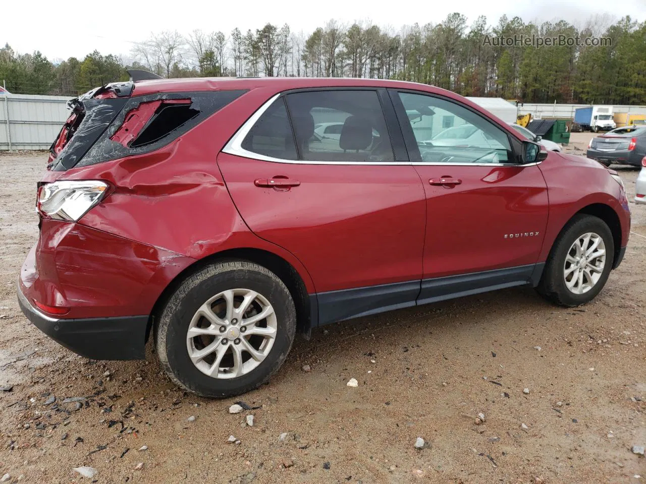 2018 Chevrolet Equinox Lt Red vin: 2GNAXSEV7J6120541