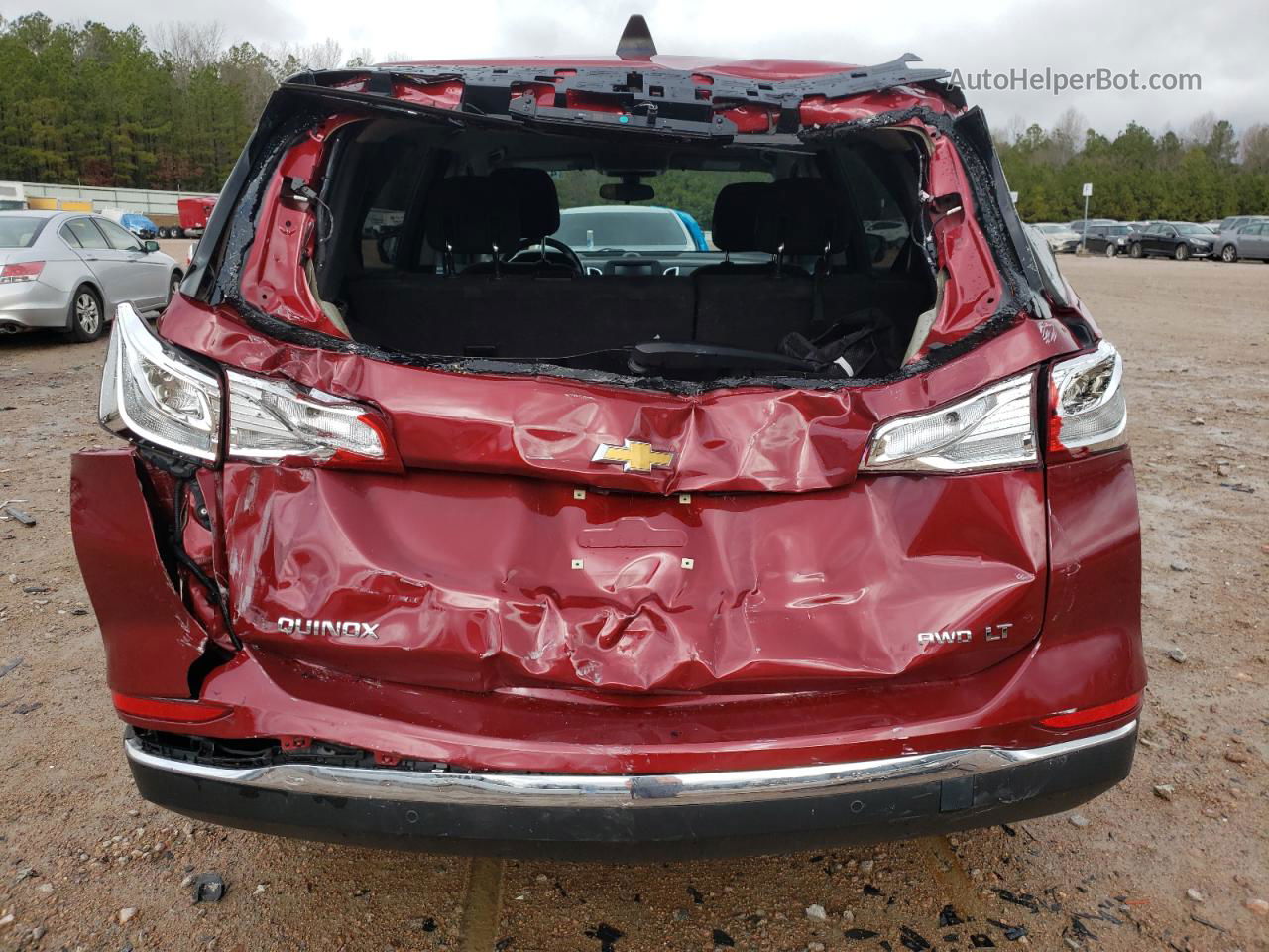 2018 Chevrolet Equinox Lt Red vin: 2GNAXSEV7J6120541