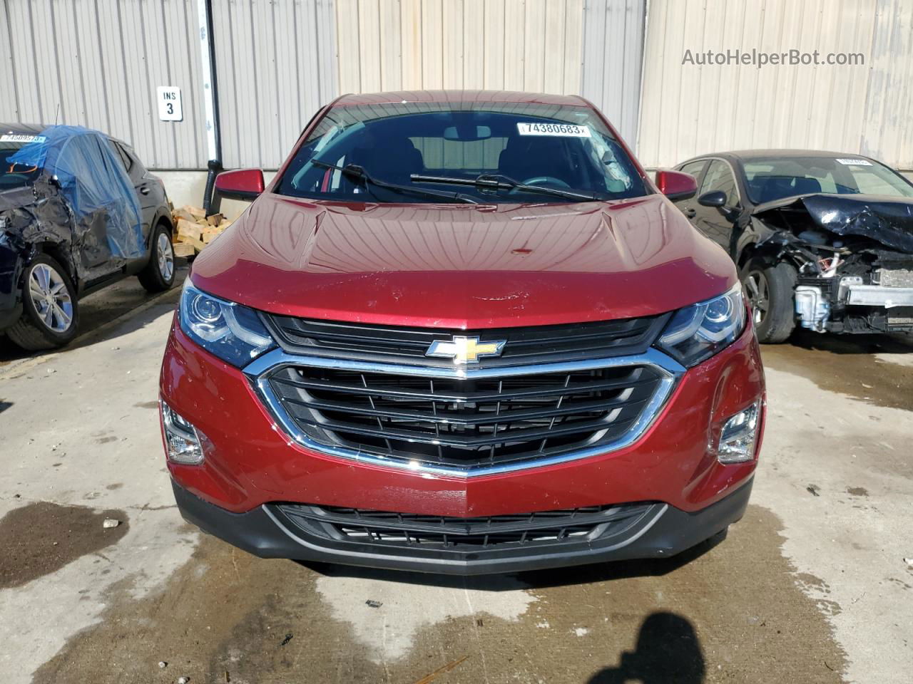 2018 Chevrolet Equinox Lt Burgundy vin: 2GNAXSEV7J6124346