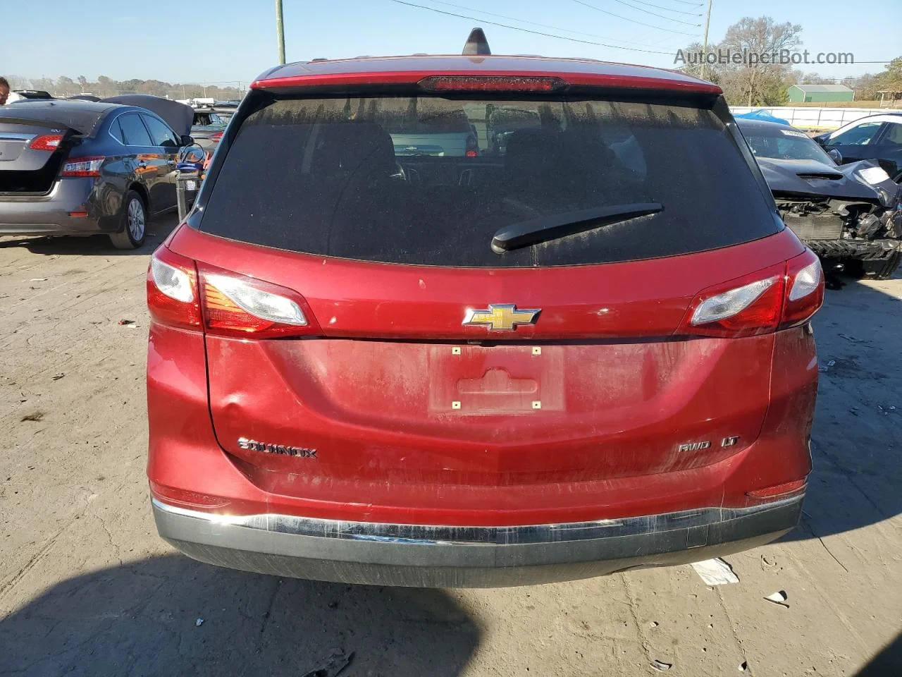 2018 Chevrolet Equinox Lt Красный vin: 2GNAXSEV7J6212636