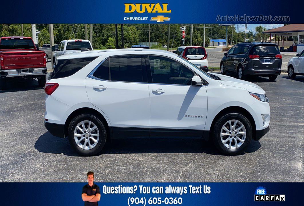 2018 Chevrolet Equinox Lt White vin: 2GNAXSEV8J6263918