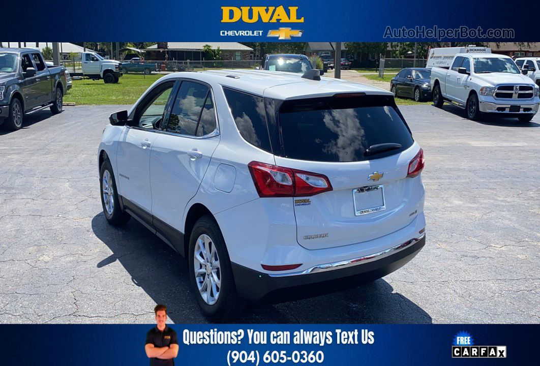 2018 Chevrolet Equinox Lt White vin: 2GNAXSEV8J6263918