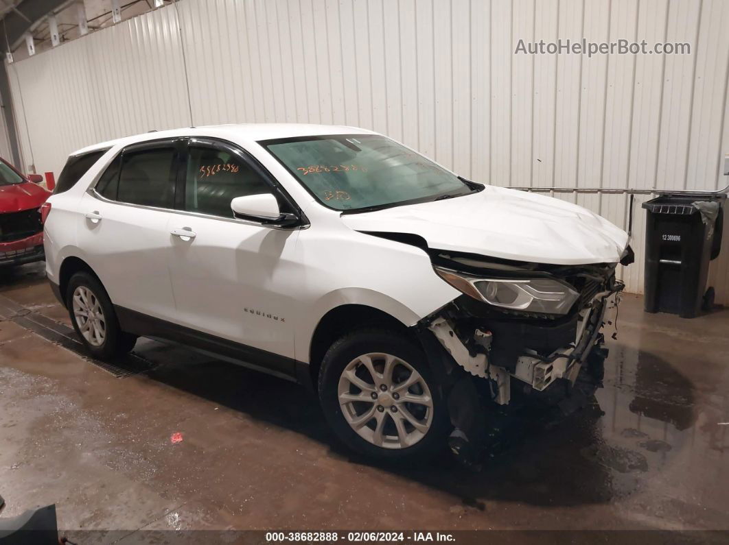 2018 Chevrolet Equinox Lt White vin: 2GNAXSEV8J6305407