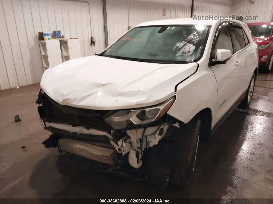 2018 Chevrolet Equinox Lt White vin: 2GNAXSEV8J6305407