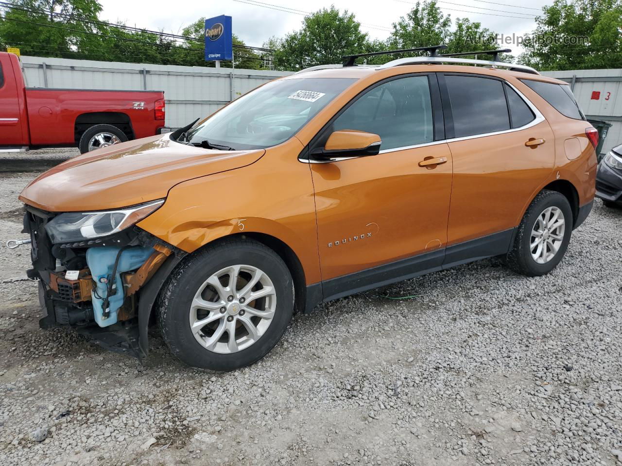 2018 Chevrolet Equinox Lt Orange vin: 2GNAXSEV8J6312048