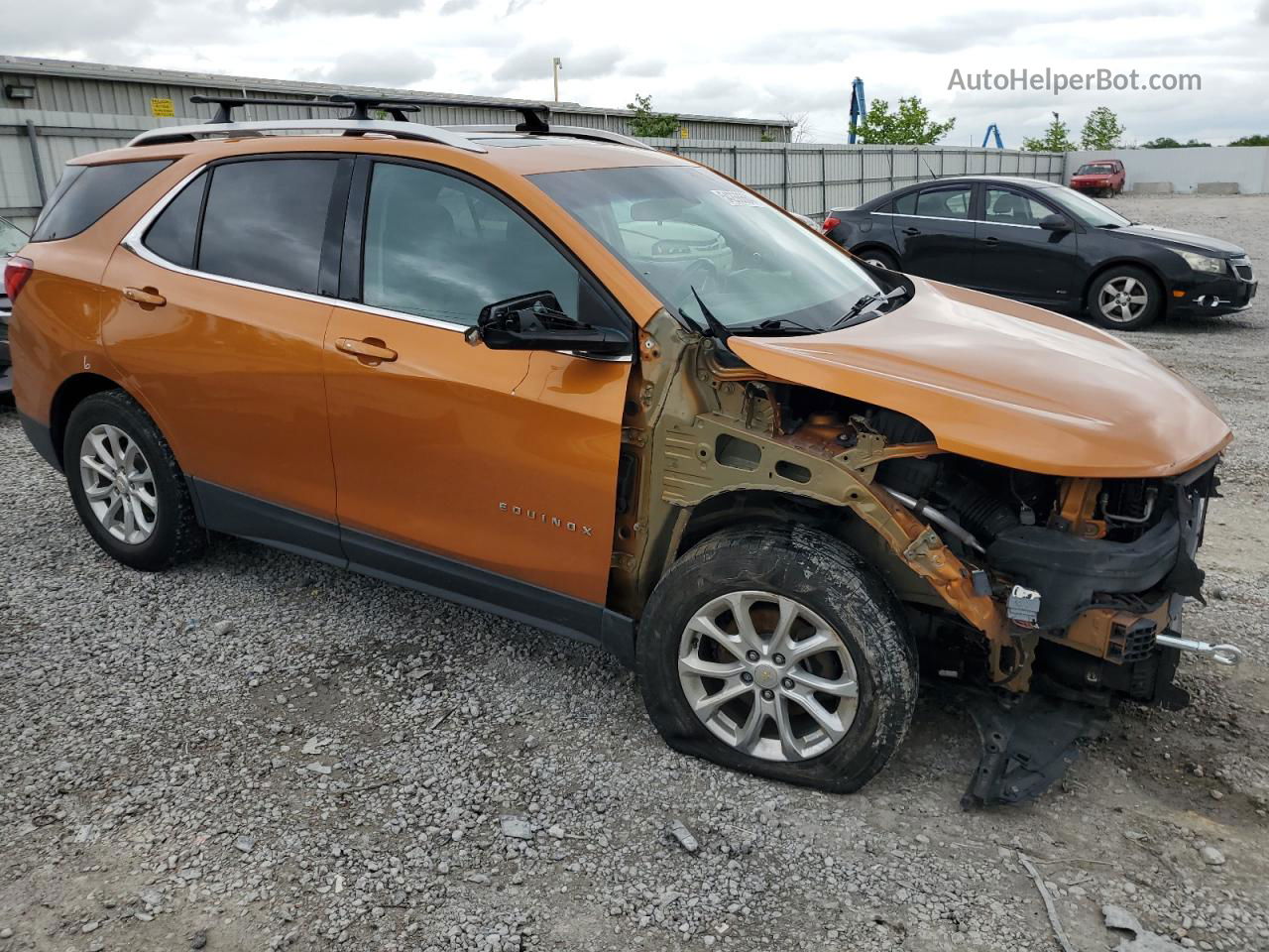 2018 Chevrolet Equinox Lt Оранжевый vin: 2GNAXSEV8J6312048