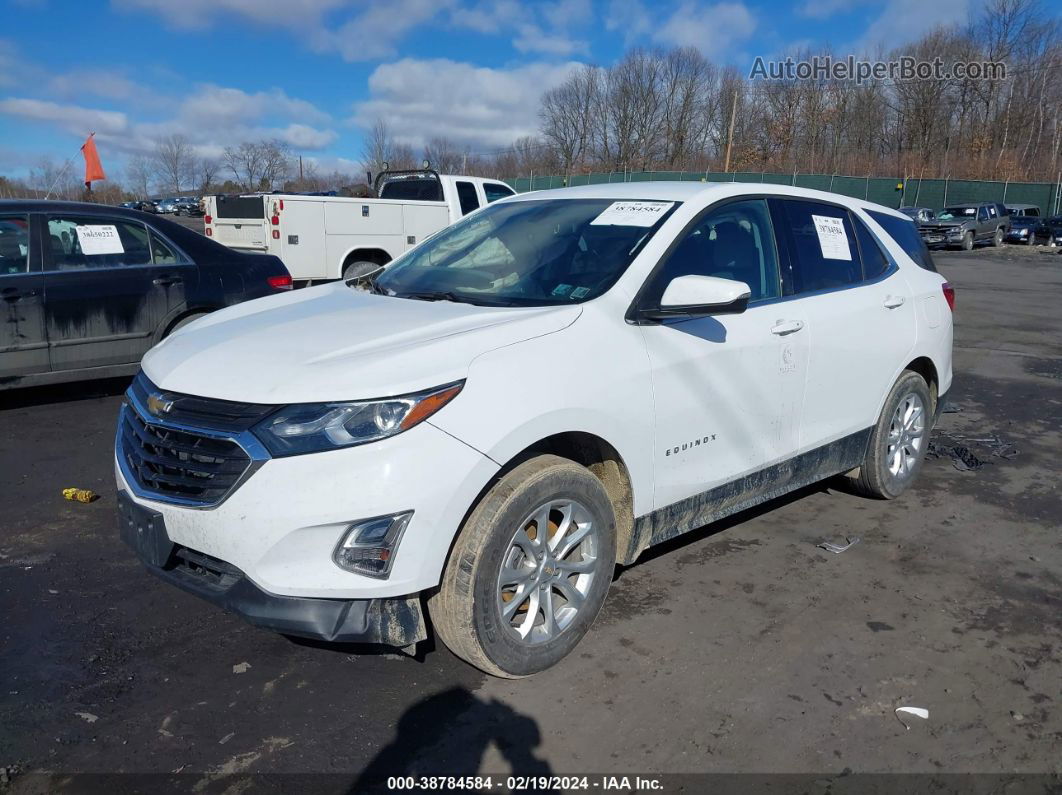 2018 Chevrolet Equinox Lt White vin: 2GNAXSEV9J6213755