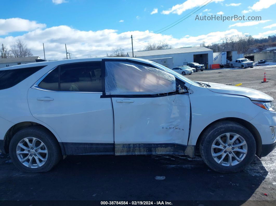 2018 Chevrolet Equinox Lt White vin: 2GNAXSEV9J6213755