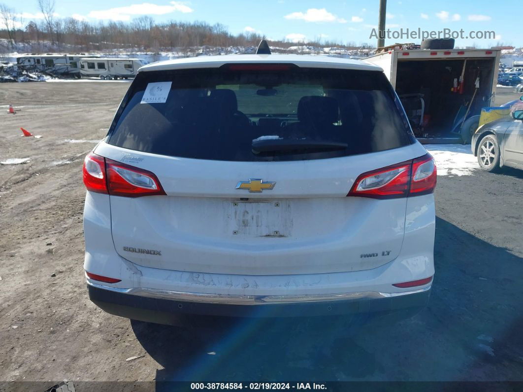 2018 Chevrolet Equinox Lt White vin: 2GNAXSEV9J6213755