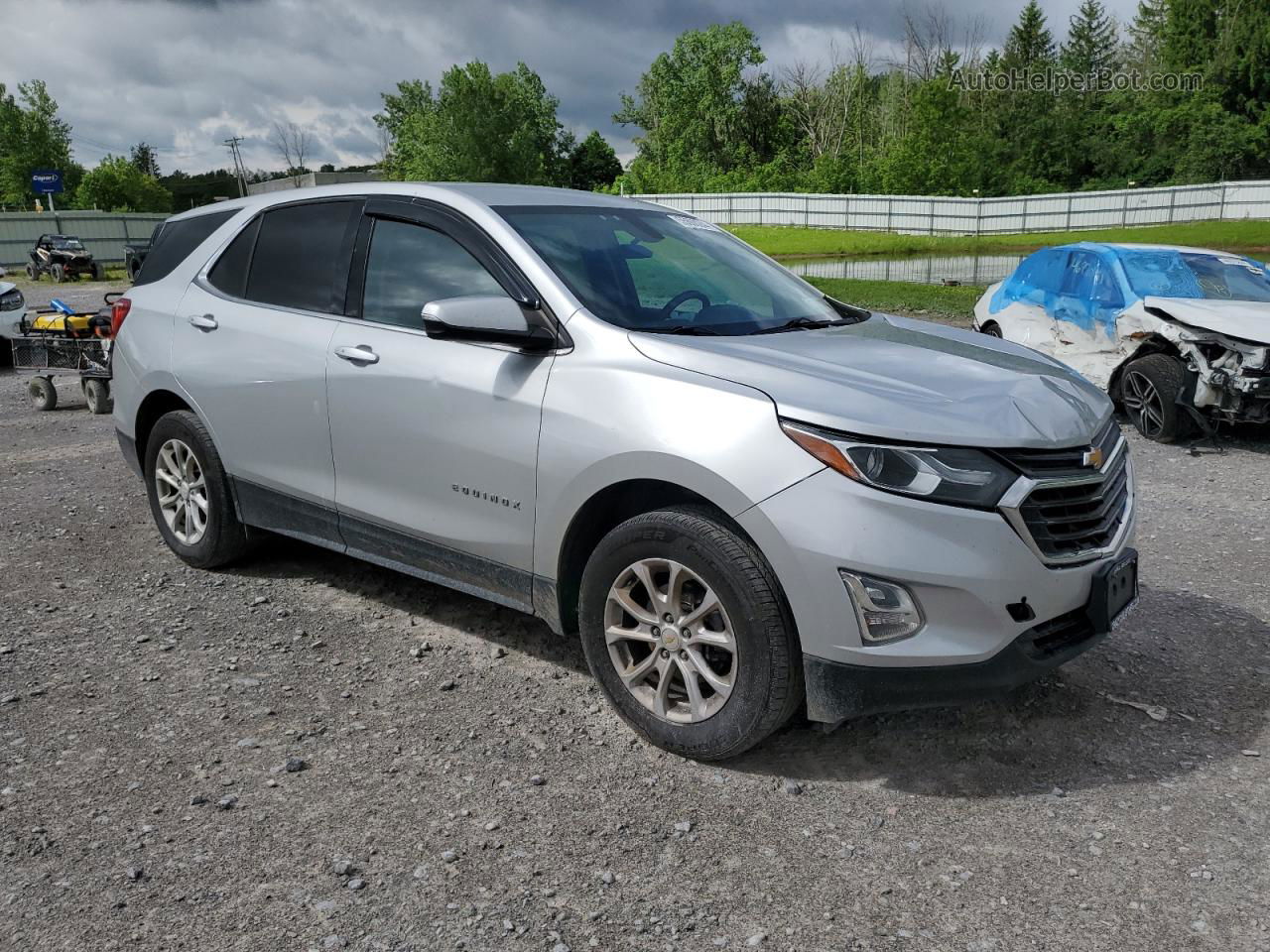 2018 Chevrolet Equinox Lt Silver vin: 2GNAXSEV9J6326511