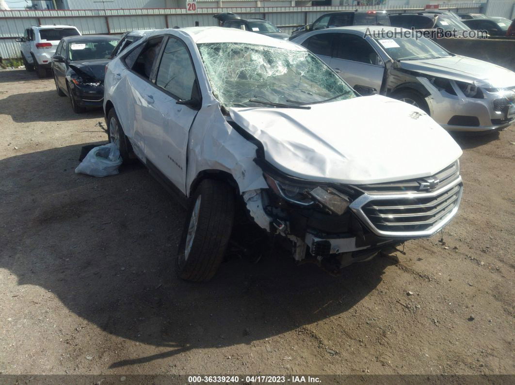 2019 Chevrolet Equinox Ls White vin: 2GNAXSEV9K6210260