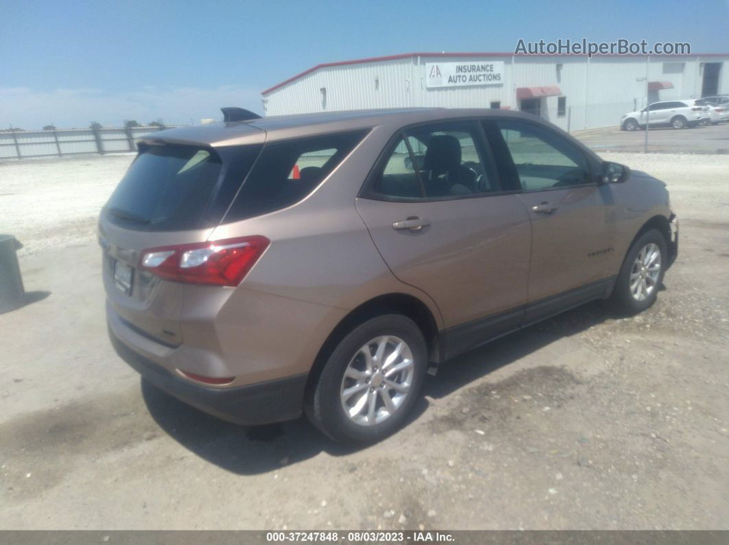 2019 Chevrolet Equinox Ls Beige vin: 2GNAXSEV9K6222943