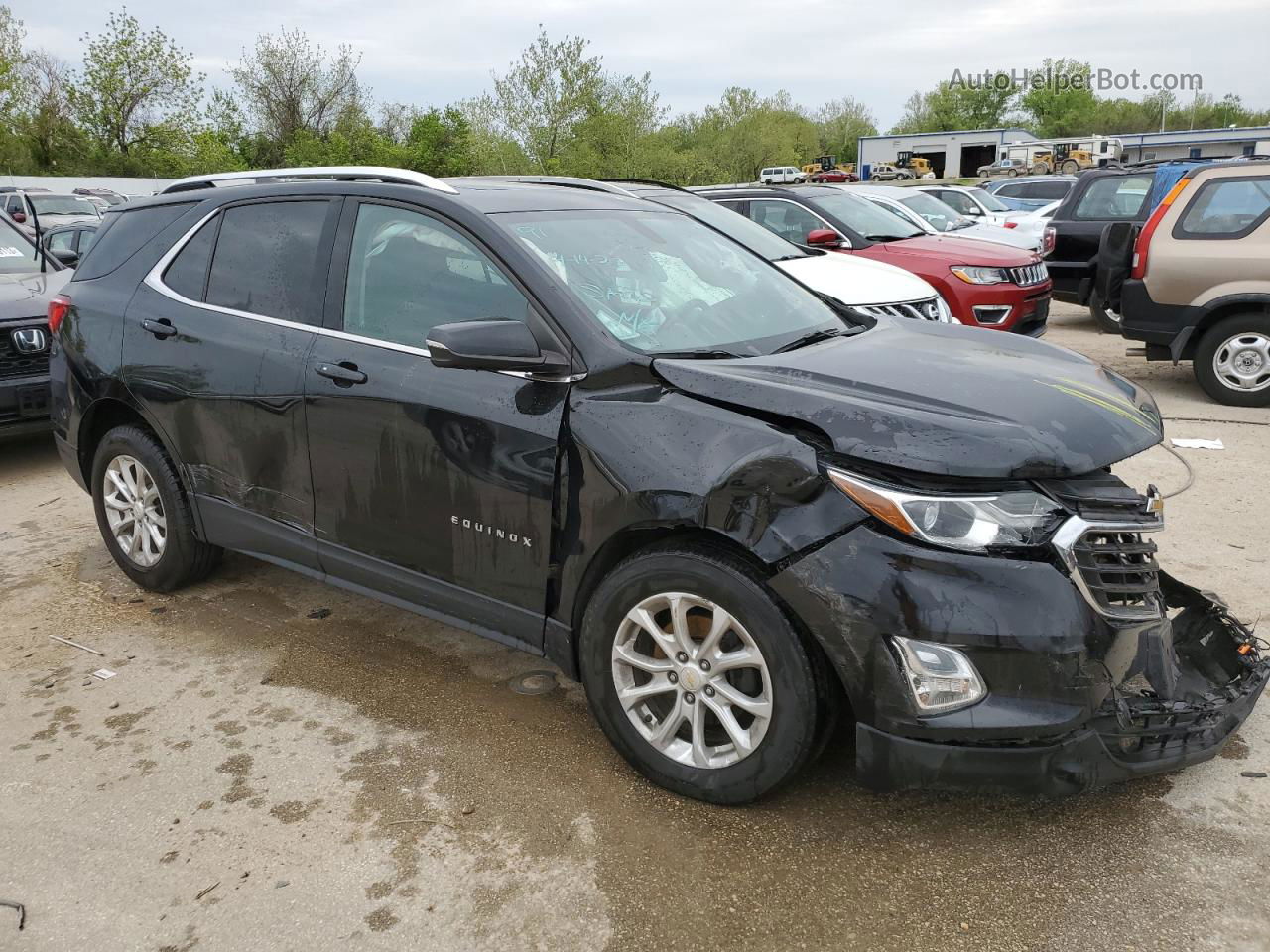 2018 Chevrolet Equinox Lt Black vin: 2GNAXSEVXJ6343446