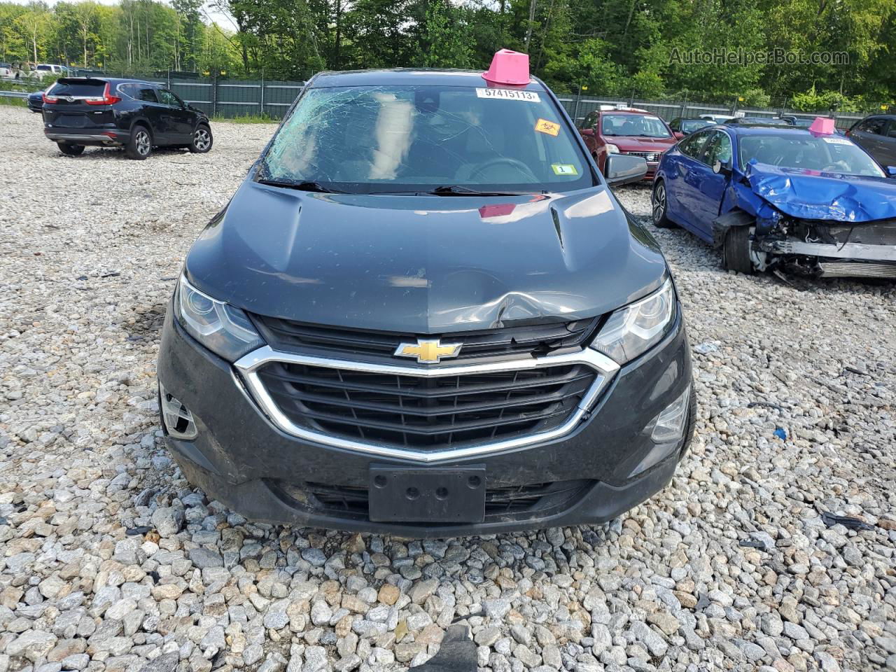 2020 Chevrolet Equinox Lt Gray vin: 2GNAXTEV0L6210574