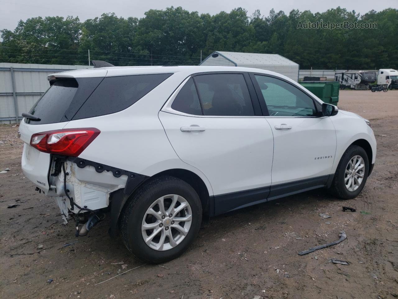 2019 Chevrolet Equinox Lt White vin: 2GNAXTEV4K6213010