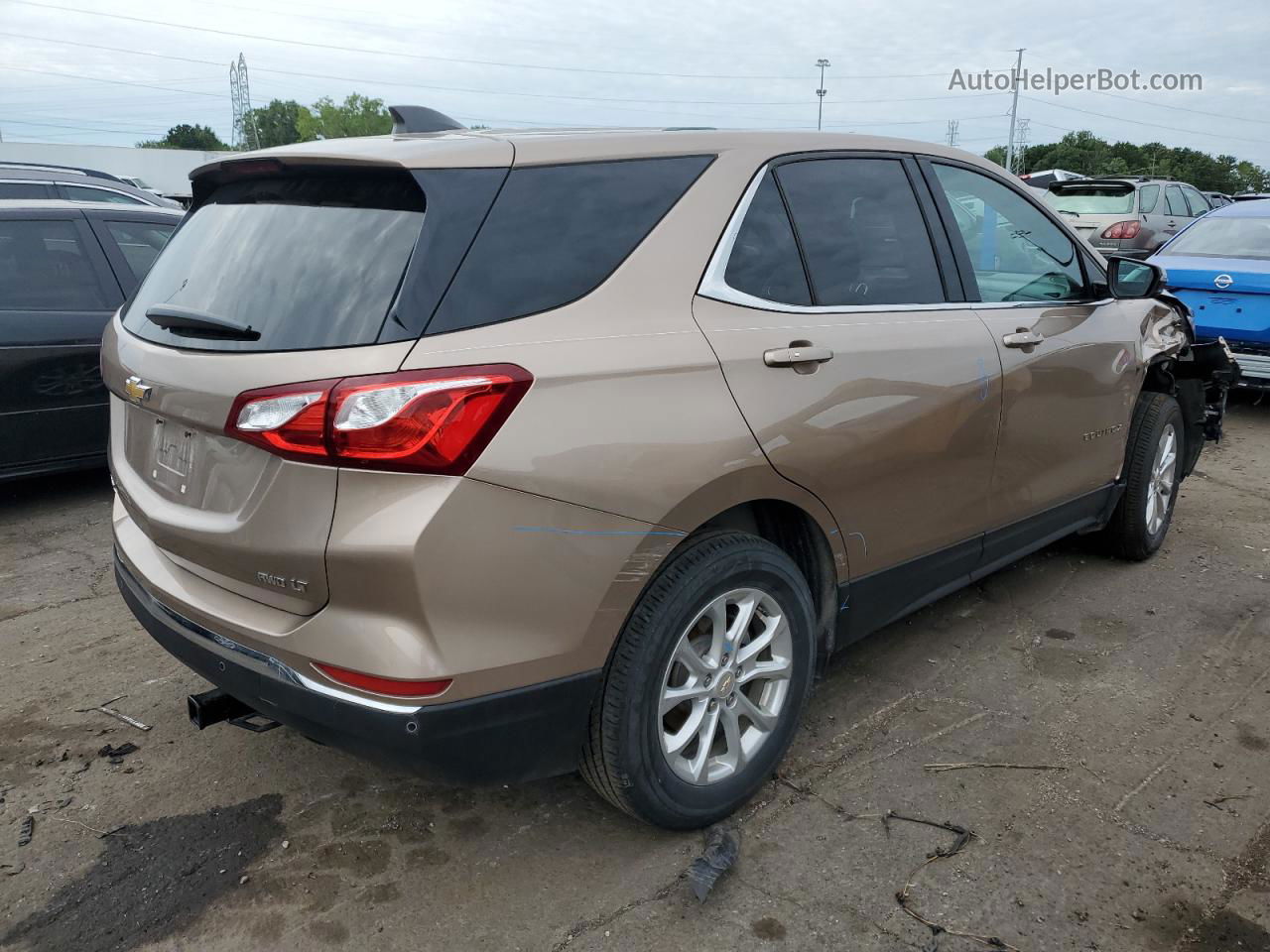 2019 Chevrolet Equinox Lt Желто-коричневый vin: 2GNAXTEV4K6237890