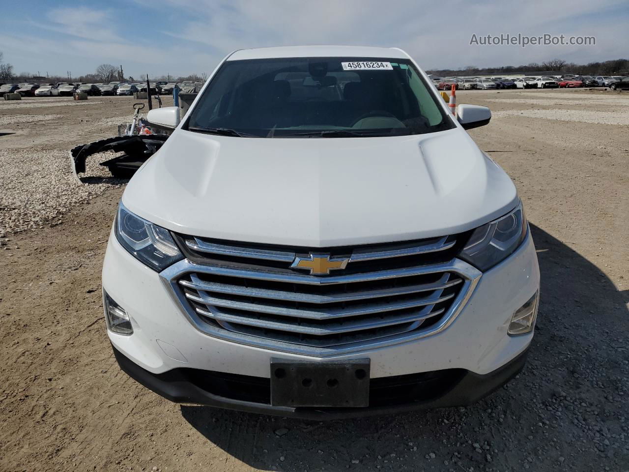 2019 Chevrolet Equinox Lt White vin: 2GNAXTEV7K6210098