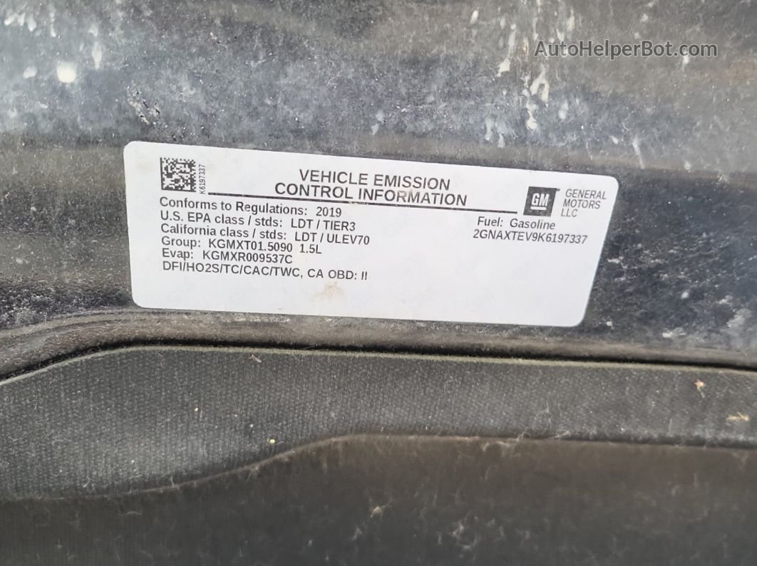 2019 Chevrolet Equinox Lt vin: 2GNAXTEV9K6197337