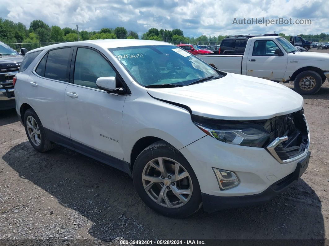 2018 Chevrolet Equinox Lt White vin: 2GNAXTEX0J6165568