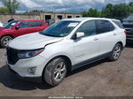 2018 Chevrolet Equinox Lt White vin: 2GNAXTEX0J6165568