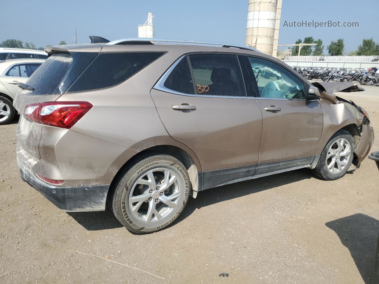 2018 Chevrolet Equinox Lt Золотой vin: 2GNAXTEX3J6265311