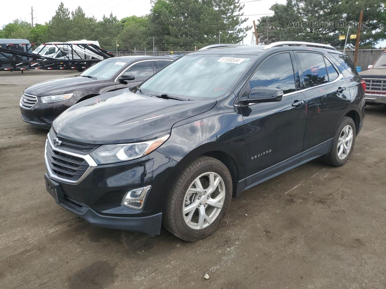 2018 Chevrolet Equinox Lt Black vin: 2GNAXTEX3J6347605