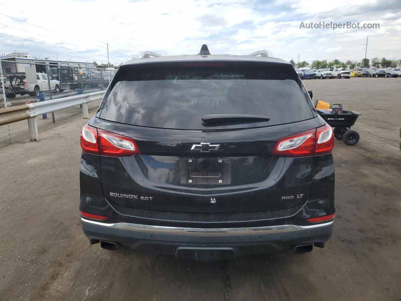 2018 Chevrolet Equinox Lt Black vin: 2GNAXTEX3J6347605