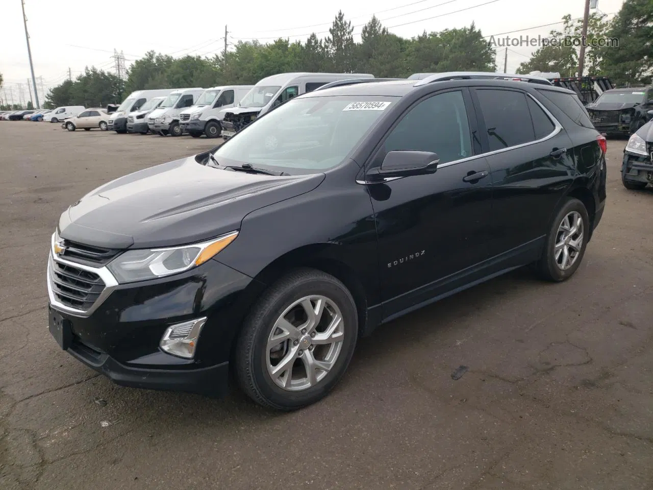 2018 Chevrolet Equinox Lt Black vin: 2GNAXTEX5J6165811