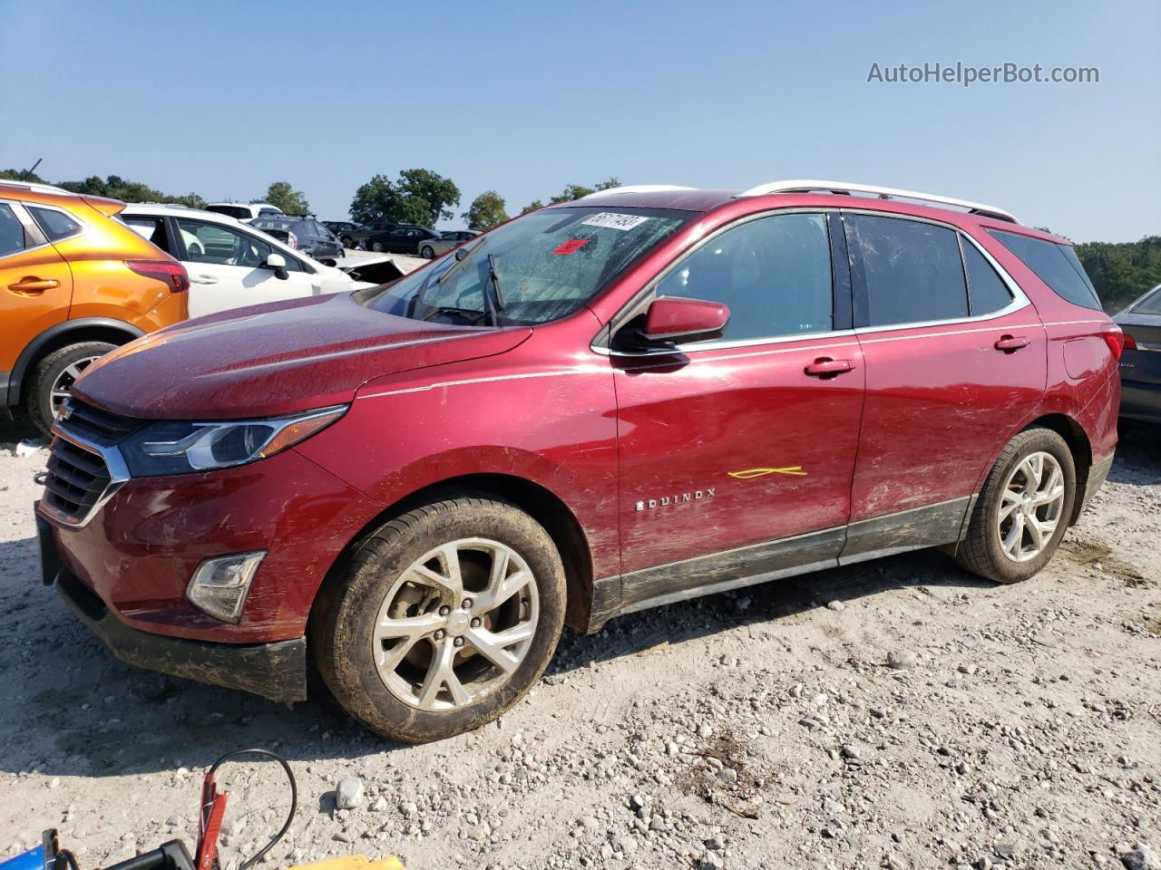 2018 Chevrolet Equinox Lt Burgundy vin: 2GNAXTEXXJ6282929